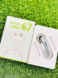 Super Charge 67W Type-C fast charging cable full view